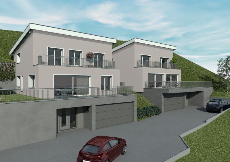 April 2023 - Neubau von zwei Familienhäusern in Schwarzenber
